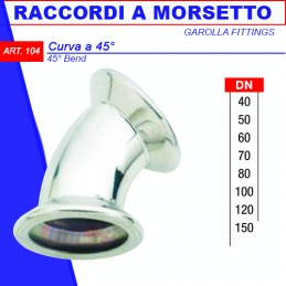 CURVA A MORSETTO A 45 40